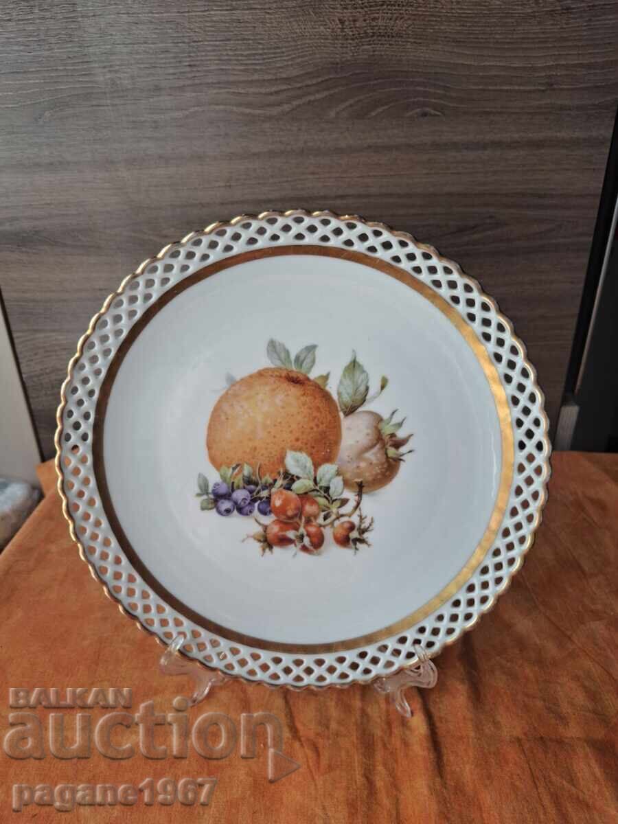 Licitație Platou din porțelan cu fructe Licitație Platou din porțelan cu fructe