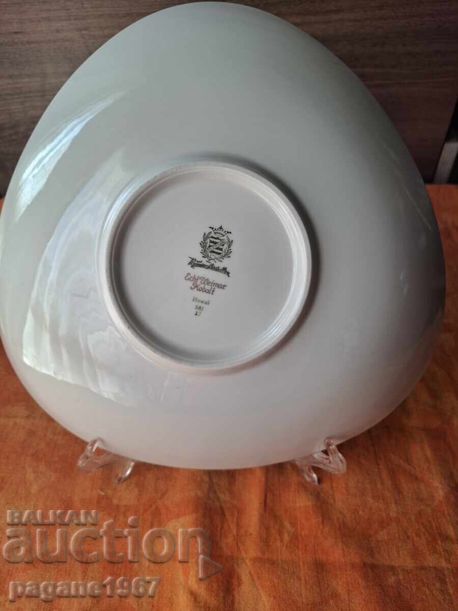 Auction  Hand-painted Vintage Decorative Cobalt Bowl