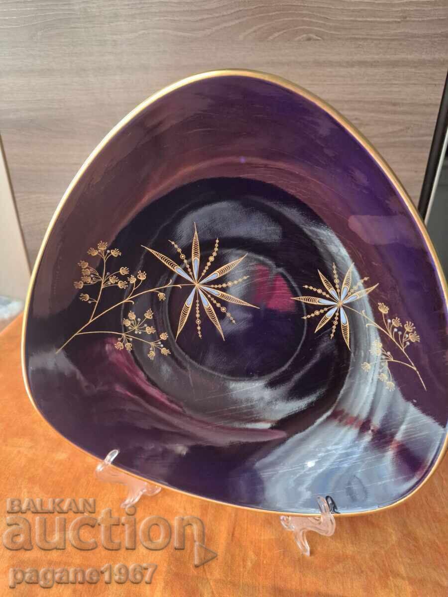 Delivery of Hand-painted Vintage Decorative Cobalt Bowl