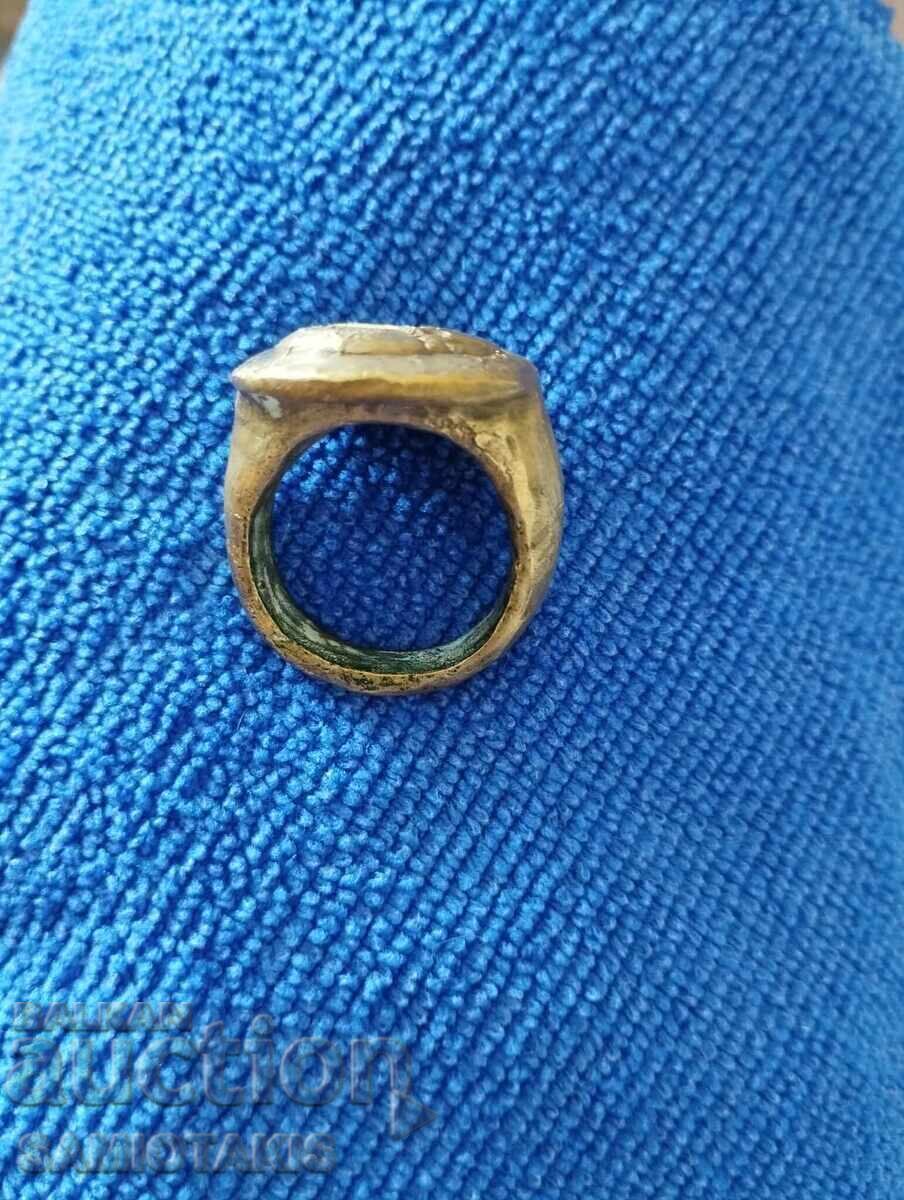 Delivery of Ancient Greek Bronze Massive Rare Ring
