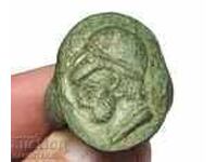 Ancient Greek Bronze Massive Rare Ring