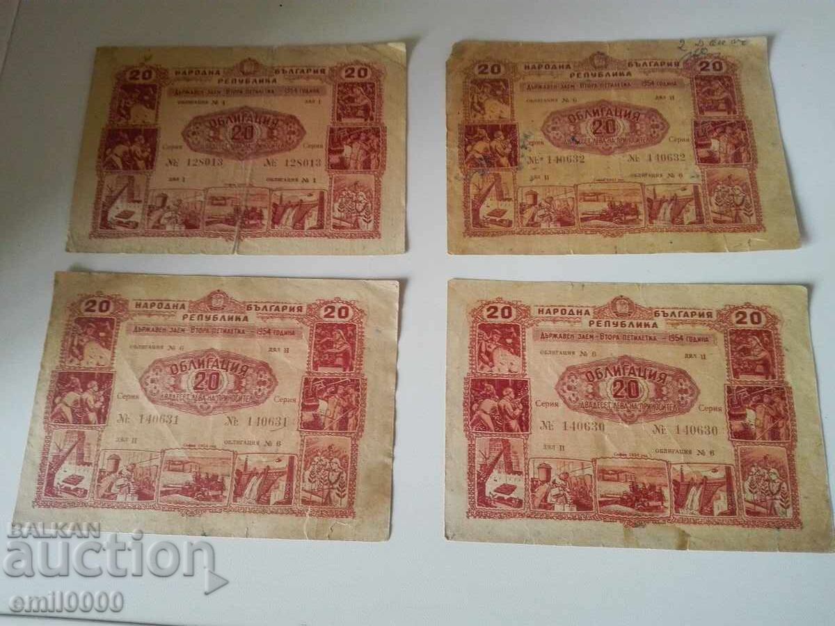 Obligațiuni din 1954 Obligațiuni din 1954