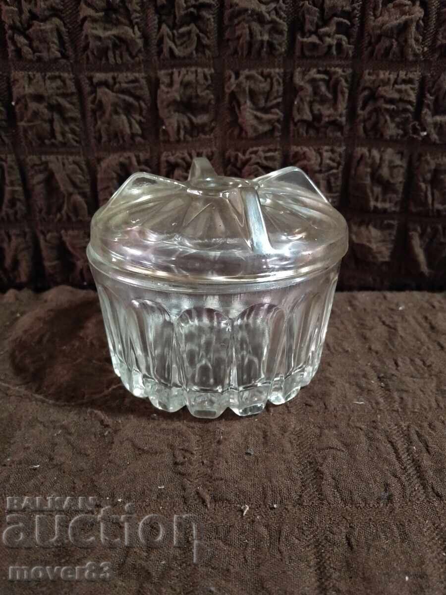 Sugar bowl/candy dish. Glass