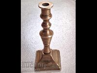 Sfeșnic vechi din bronz lumânare minion