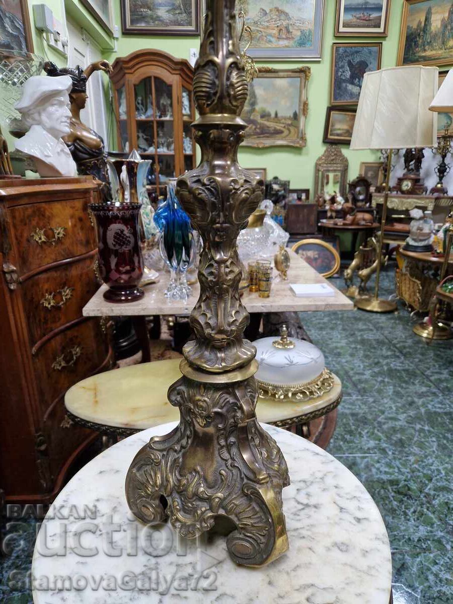 Прекрасен антикварен френски бронзов подов пепелник - 6 Прекрасен антикварен френски бронзов подов пепелник - 6