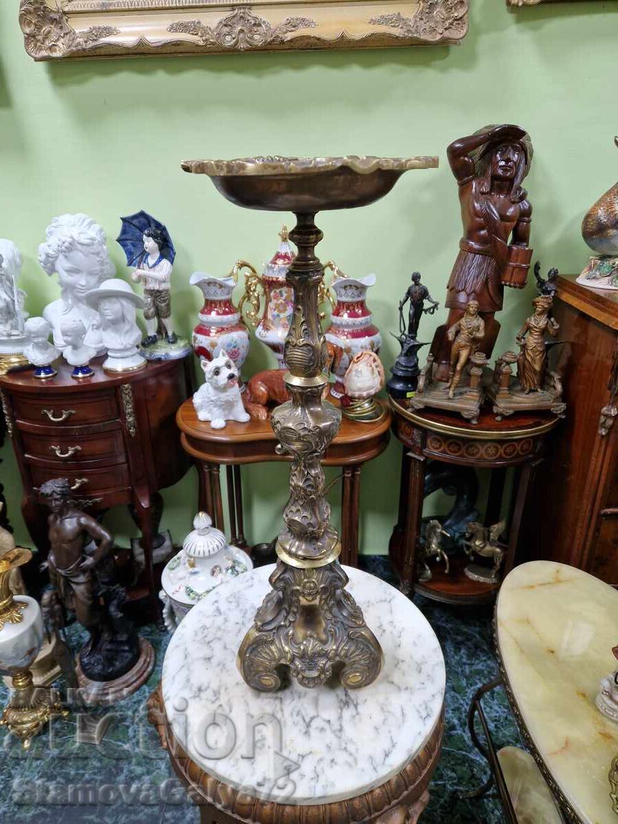 Прекрасен антикварен френски бронзов подов пепелник Прекрасен антикварен френски бронзов подов пепелник