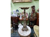 Minunat scrumieră de podea antică franceză din bronz