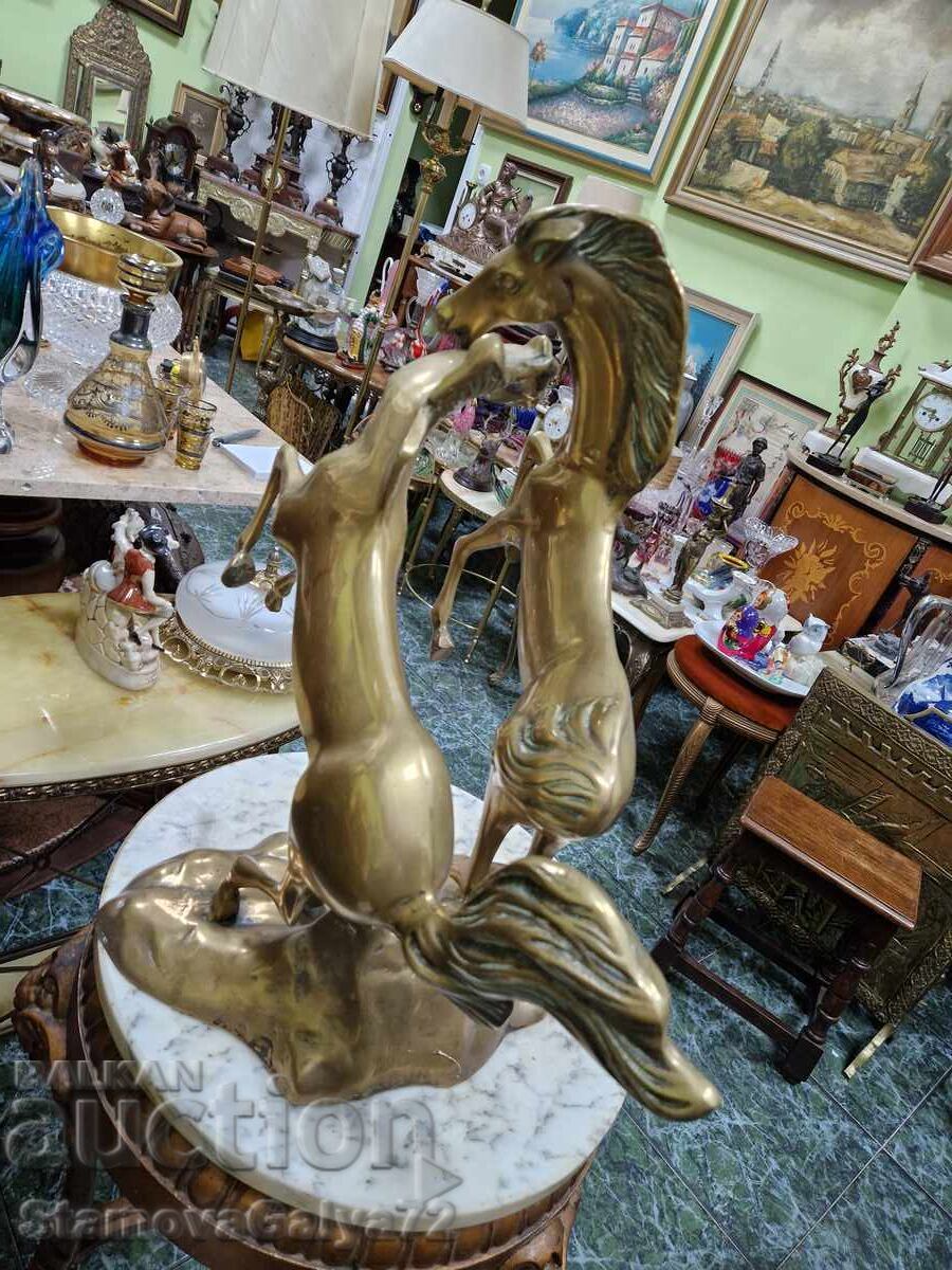 Antique English Bronze Figure Statue Composition - 5