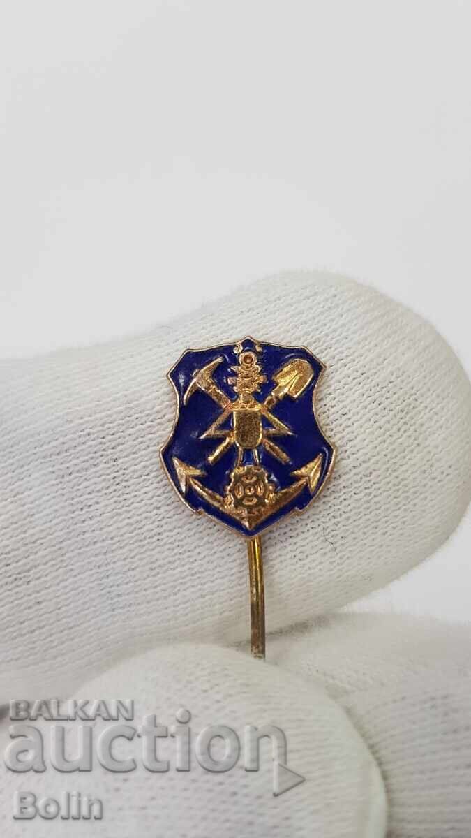 Rare Royal Badge - Engineer Corps 1930 - 1940