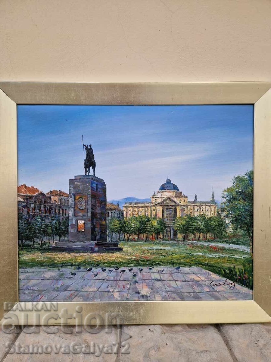 Аукцион Красива авторска картина масло върху платно