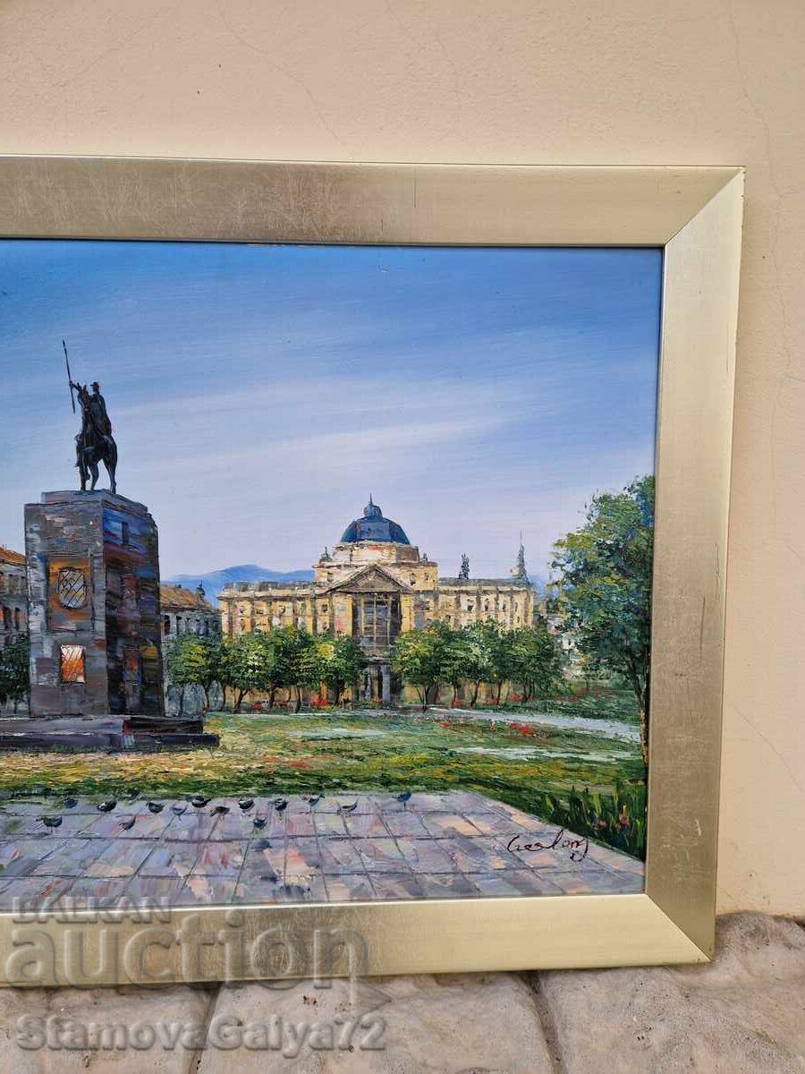 Доставка на Красива авторска картина масло върху платно