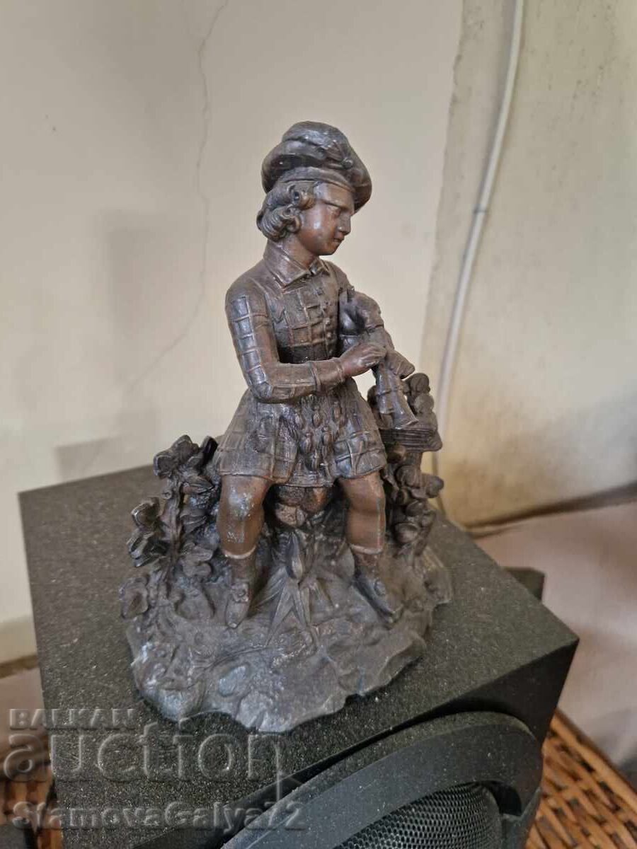 Licitație Minunată figurină metalică franceză de colecție, antică