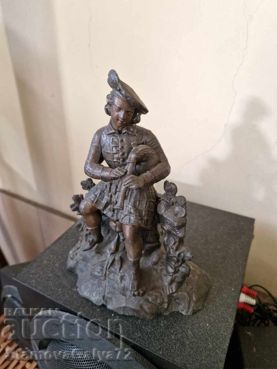 Livrarea Minunată figurină metalică franceză de colecție, antică