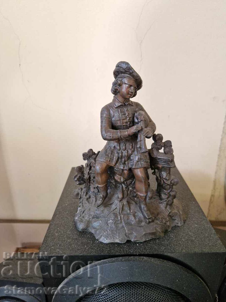 Minunată figurină metalică franceză de colecție, antică