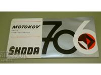 Camion SKODA 706 broșură publicitară broșură în franceză