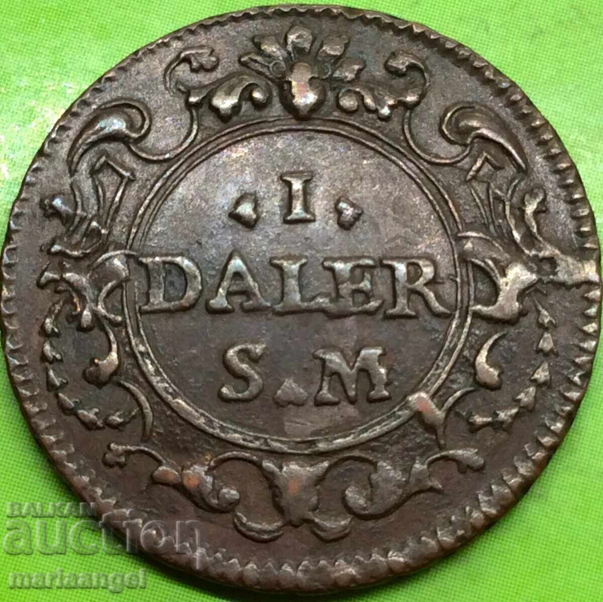 Σουηδία 1 Δάλερος 1719 Κάρολος XII Μέτνα - 5 Σουηδία 1 Δάλερος 1719 Κάρολος XII Μέτνα - 5