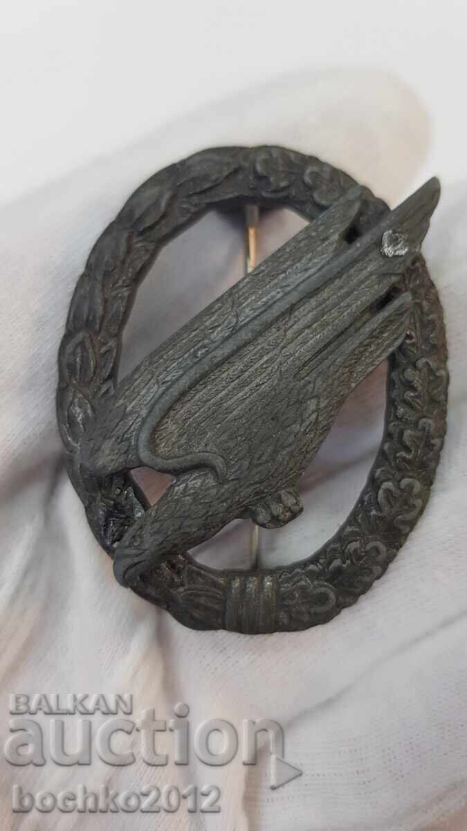 Σπάνιο γερμανικό παράσημο αλεξιπτωτιστή Β' Παγκοσμίου Πολέμου