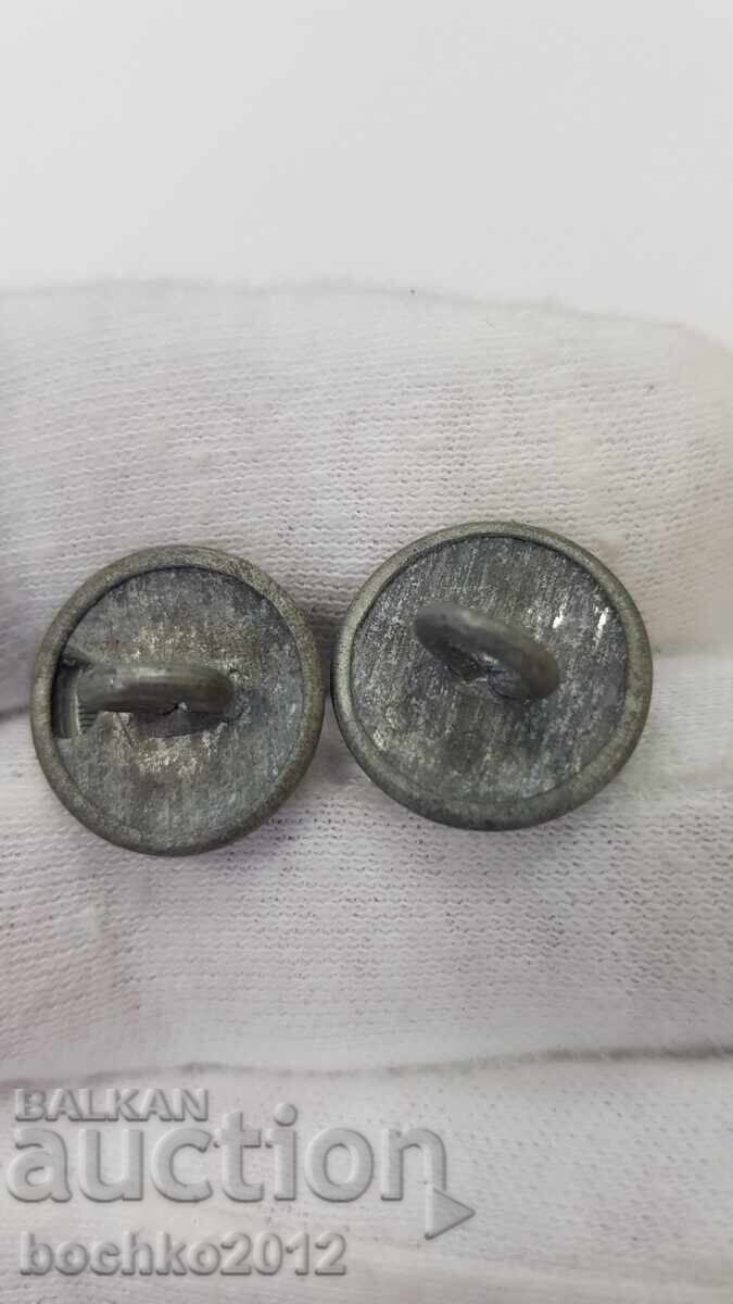 2 τεμ. Βασιλικά κουμπιά πιλότου για επωμίδες Βόρις Γ' - 5