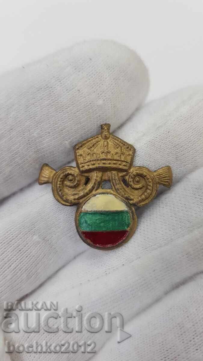 Rare royal cockade, sign - posts, schools 1930 - 1940