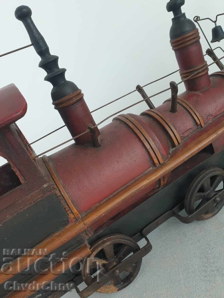 Delivery of Large old wooden toy/locomotive-train