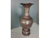 45cm-4kg Figural Antique Japanese Bronze Vase/Dragon