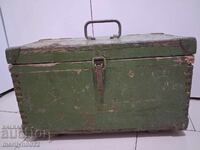 Lădiță militară din lemn pentru pistoale WW2, ladă, cutie