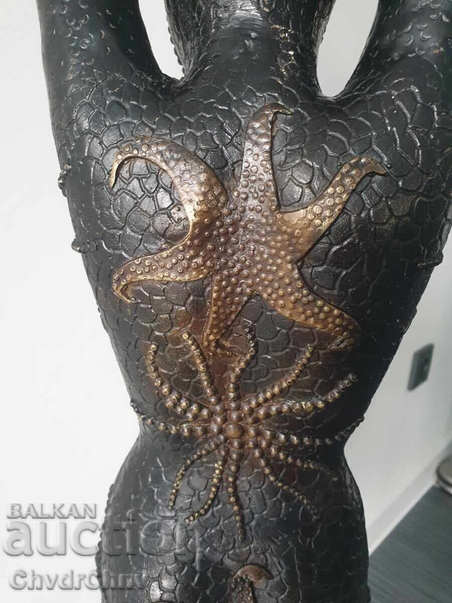 Μεγάλο μπρούτζινο γλυπτό/φιγούρα χορεύτριας/Chiparus 107εκ - 6