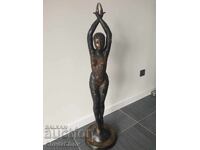 Sculptură/figură mare din bronz a unei dansatoare/Chiparus 107cm