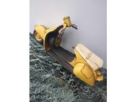 Old tin toy motorcycle/moped model VESPA