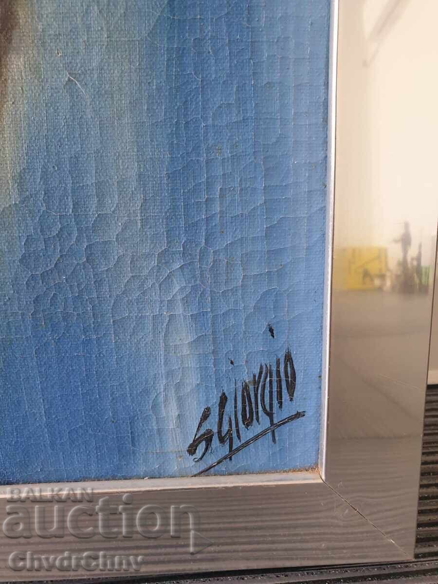 Παράδοση Δύο παλαιοί πίνακες λάδι σε καμβά/πορτρέτα κλόουν