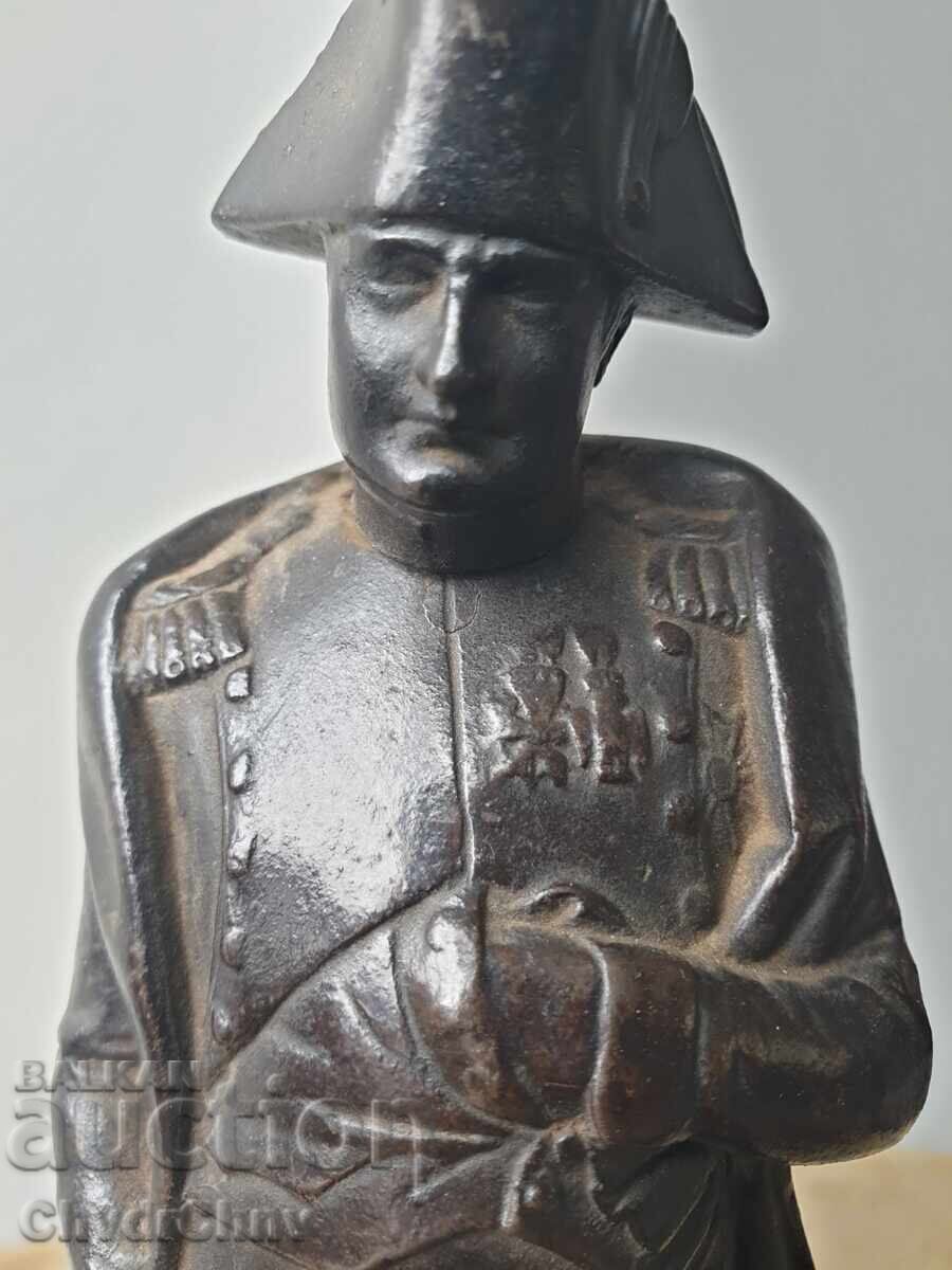 Statuetă de fier / figurină veche franceză din fontă a lui Napoleon - 5