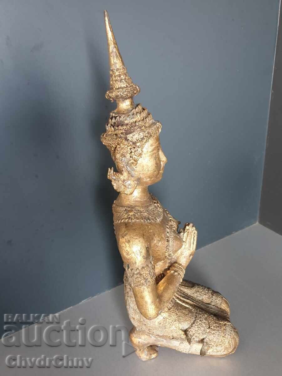 Licitație Figură budistă/sculptură asiatică-thailandeză din bronz