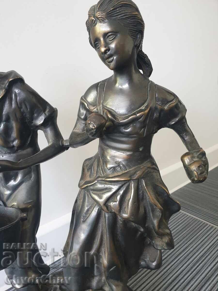 Licitație Marea sculptură veche franceză din bronz - figură / Moreau