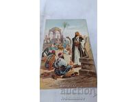 Postcard The Story Teller