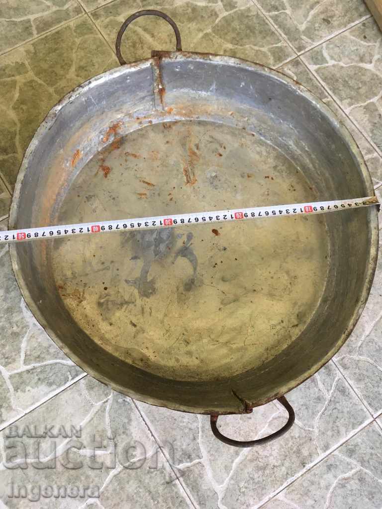 PAN FOR LAMB, SWEET LUTEINICA (Vegetable Relish), WROUGHT IRON PAN FOR LAMB, SWEET LUTEINICA (Vegetable Relish), WROUGHT IRON