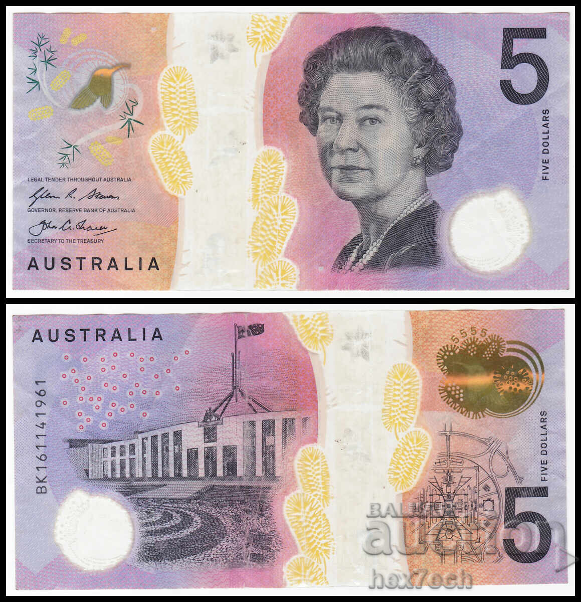 ❤️ ⭐ Australia 2016 5 dolari polimer ⭐ ❤️