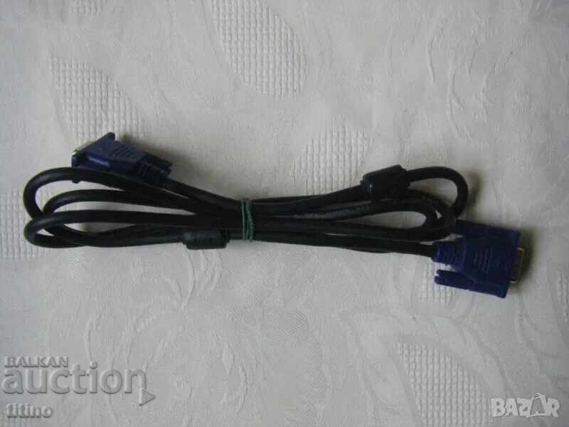 Нови VGA кабели за монитор - 2 броя с цена 6.00 лв. | € 3.07