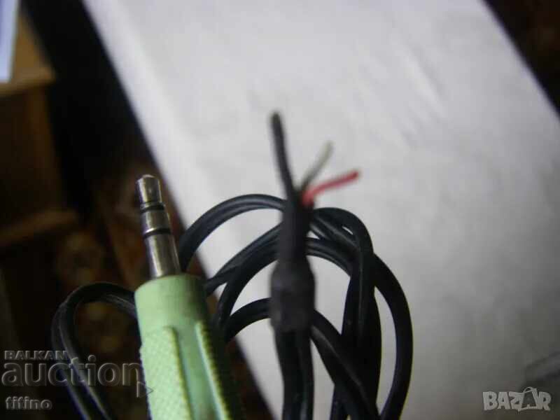 Auction  Audio cable with 3.5mm stereo jack black 1.5 meters