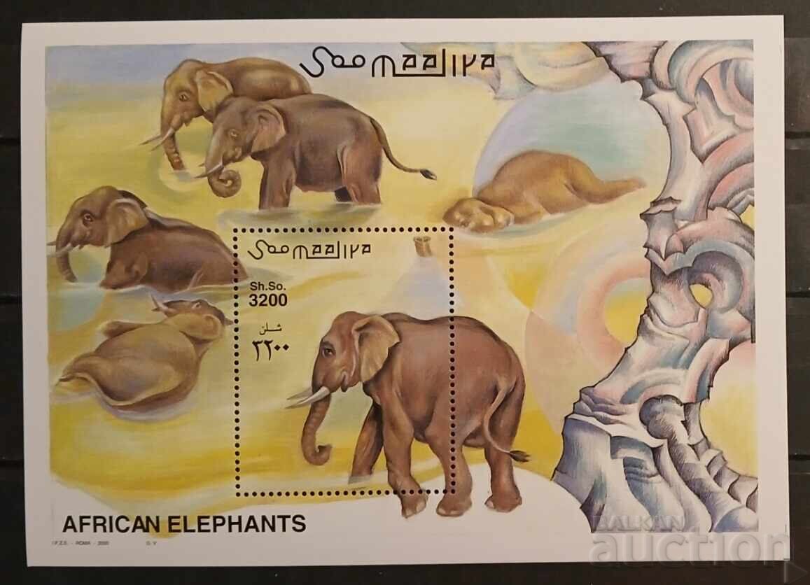 Somalia 2000 Faună/Elefanți 12€ MNH Somalia 2000 Faună/Elefanți 12€ MNH