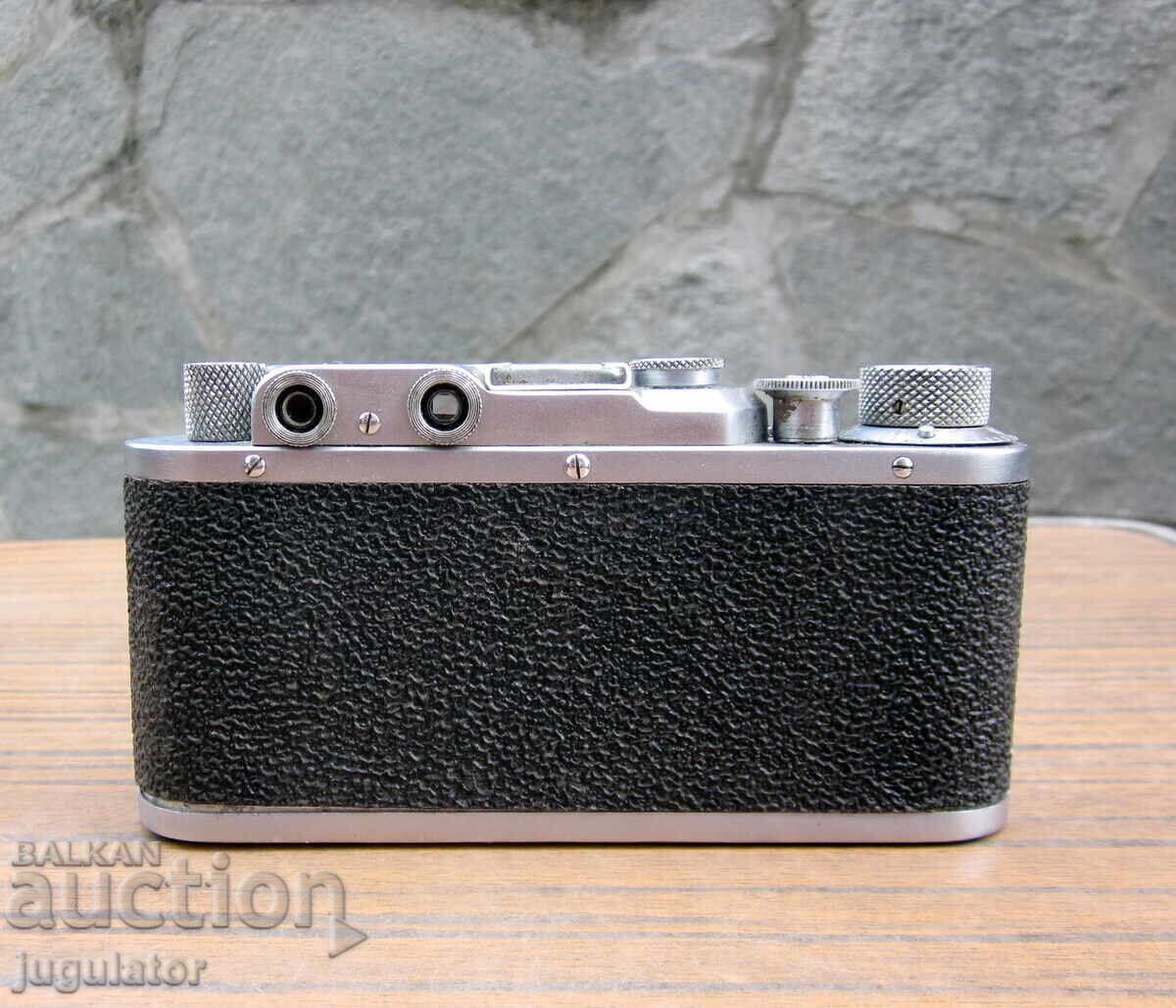 Old Russian FED camera with a collapsing lens and case - 7