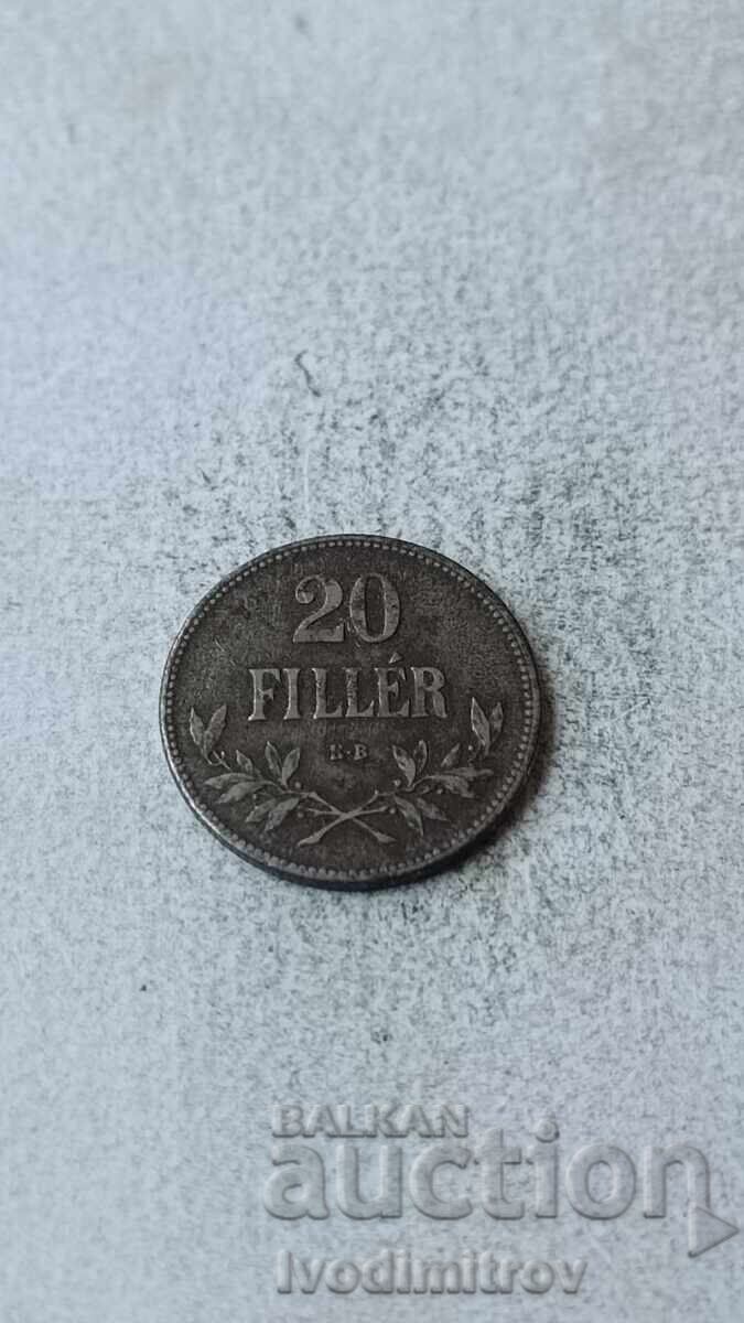 Ουγγαρία 20 φίλερ 1916