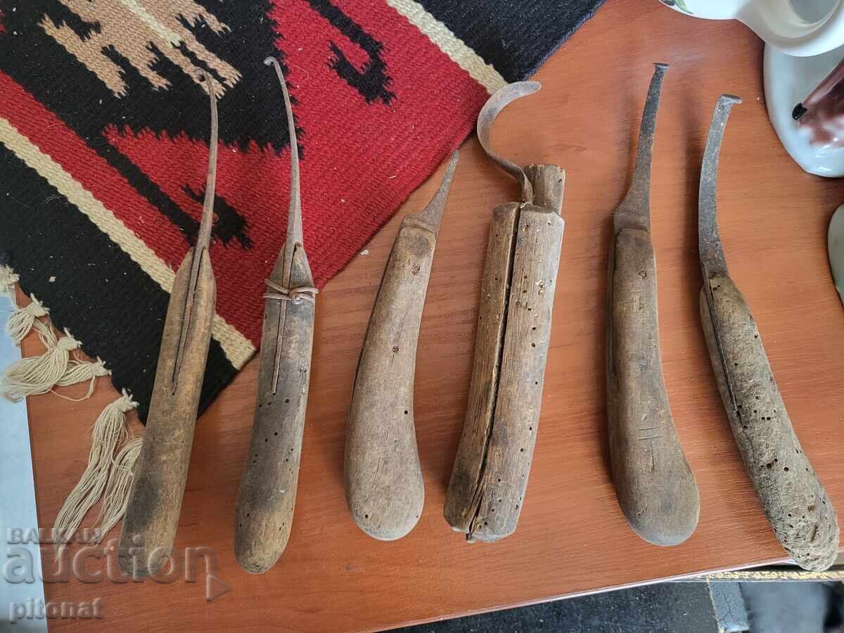 Παράδοση Παρτίδα σφυρηλατημένα εργαλεία για σκάλισμα κουταλιών, γαβάθες Παράδοση Παρτίδα σφυρηλατημένα εργαλεία για σκάλισμα κουταλιών, γαβάθες