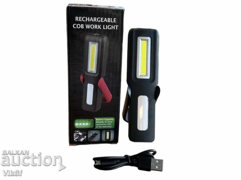 Φωτιστικό εργασίας επαναφορτιζόμενο LED COB LED Φωτιστικό εργασίας επαναφορτιζόμενο LED COB LED
