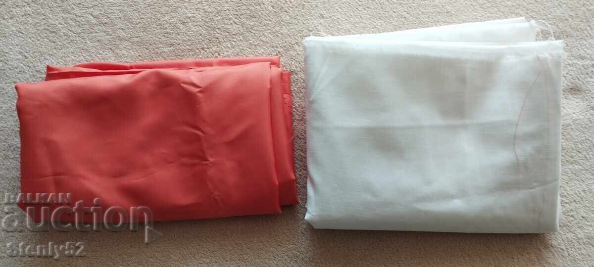 2 pieces of calico fabric from the USSR, total 5.20 m