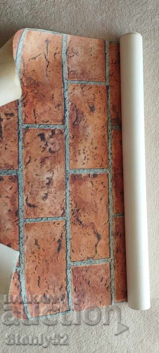 Unused wallpaper from the Socialist era - brick, 5 sq. m