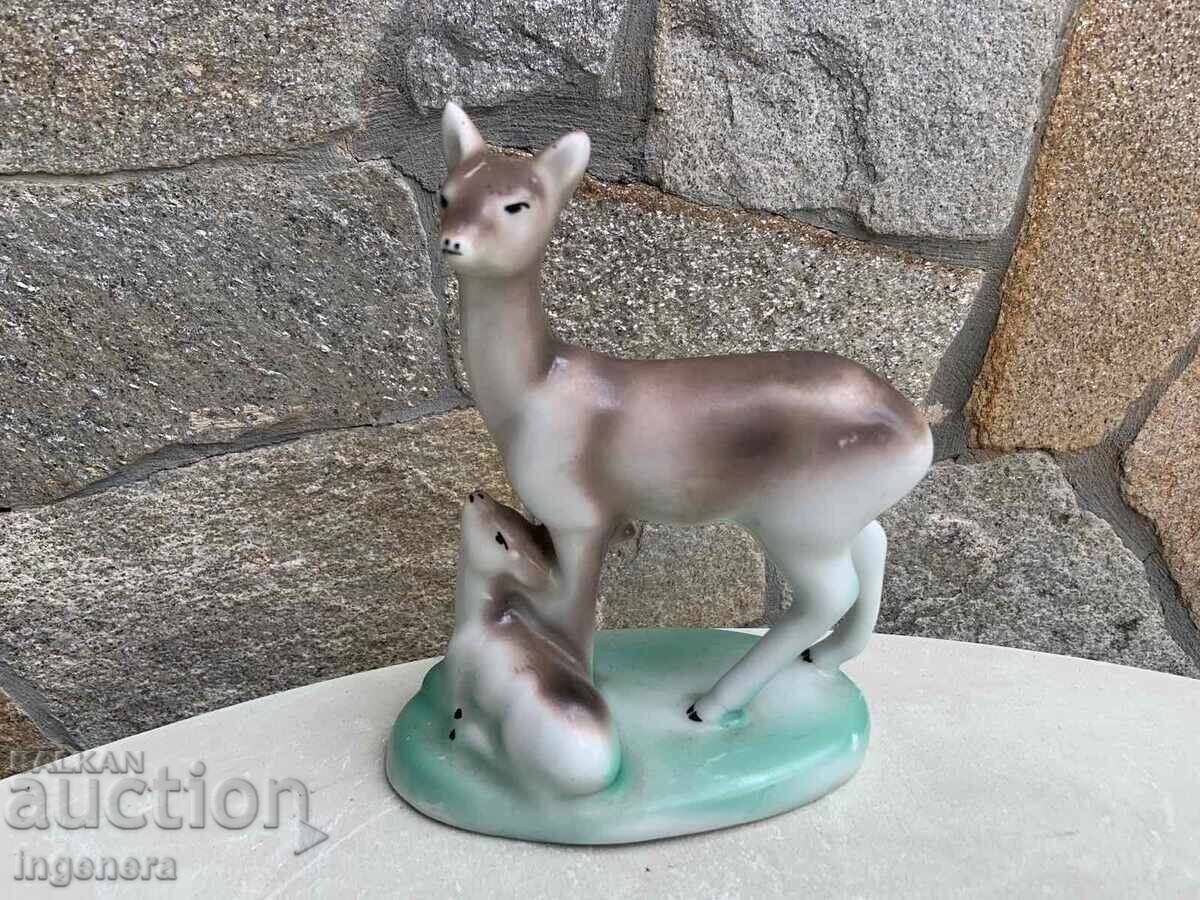 Porcelain Figure Figurine from the Social Era, Marked - Bulgaria