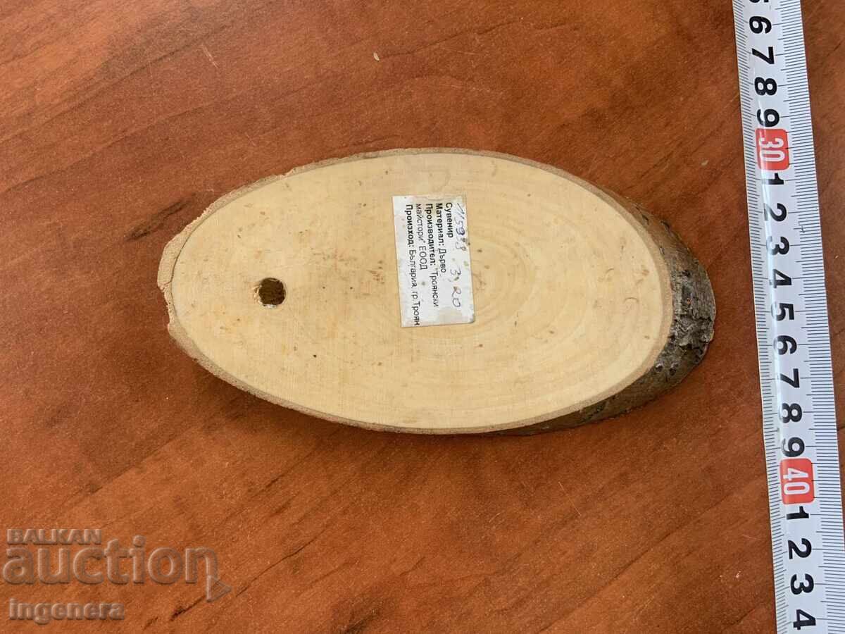 Auction  PANEL WOOD DRAWING PYROGRAPH TSAR-TROYAN