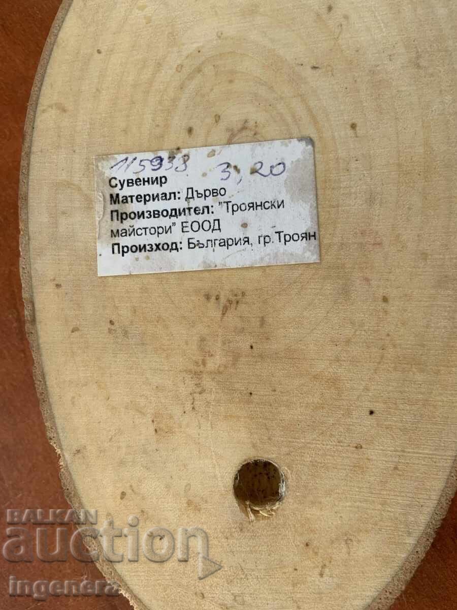 PANEL WOOD DRAWING PYROGRAPH TSAR-TROYAN - 5