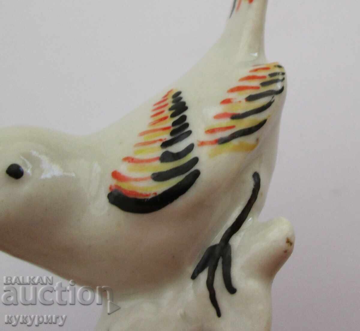 Стара Соц НРБ малка порцеланова статуетка фигура птичка - 5 Стара Соц НРБ малка порцеланова статуетка фигура птичка - 5