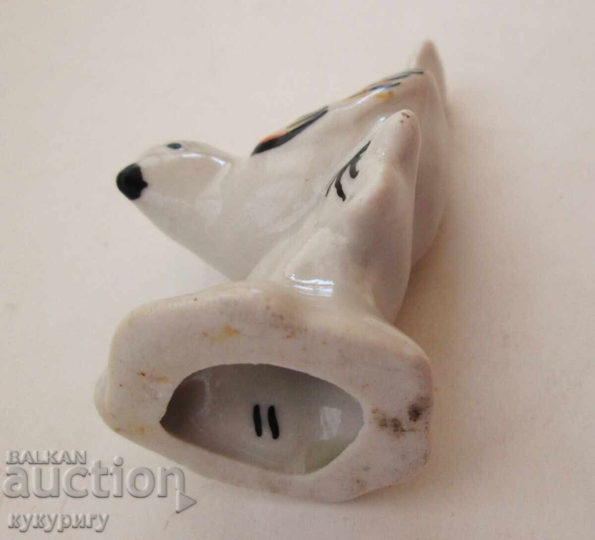 Стара Соц НРБ малка порцеланова статуетка фигура птичка - 6 Стара Соц НРБ малка порцеланова статуетка фигура птичка - 6